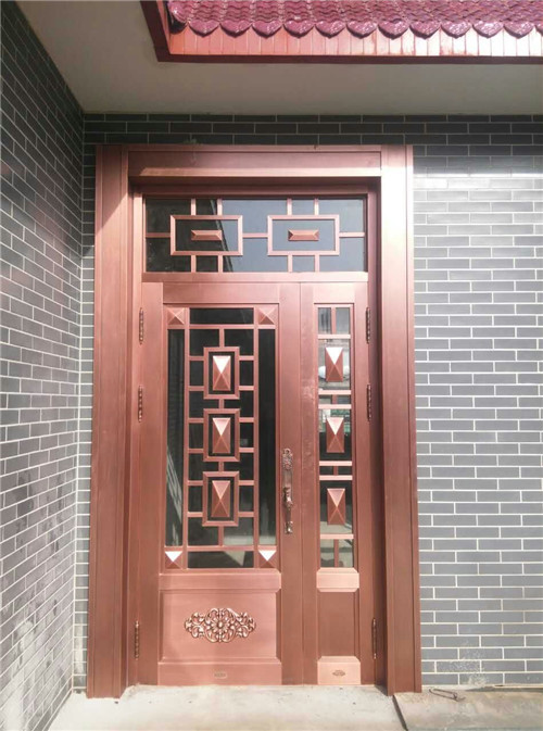 陜西玻璃銅門(mén)-吉祥八寶銅門(mén)_副本