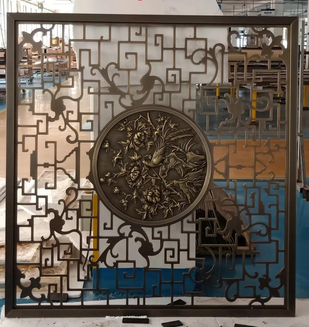西安天卓銅屏風作品