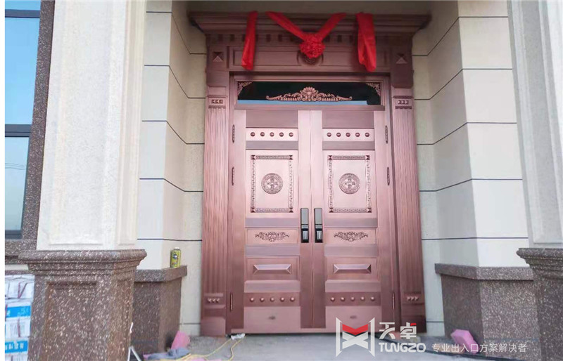 西安市臨潼區自建房別墅入戶銅門