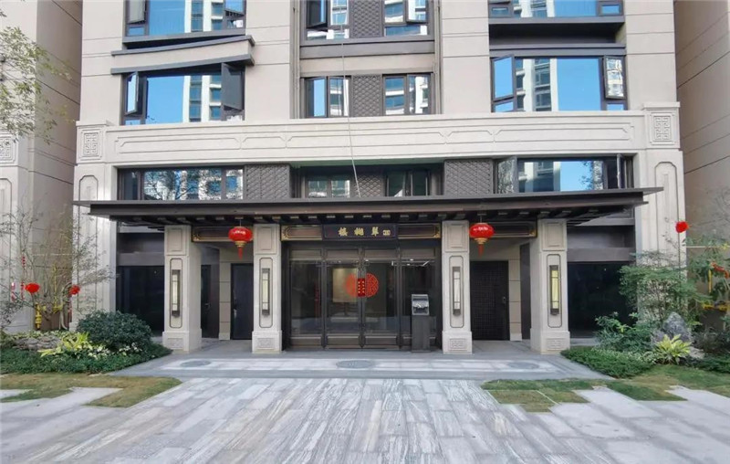 地產小區單元平開自動門,再也不怕老人小孩力氣小推不開,手提重物騰不出手