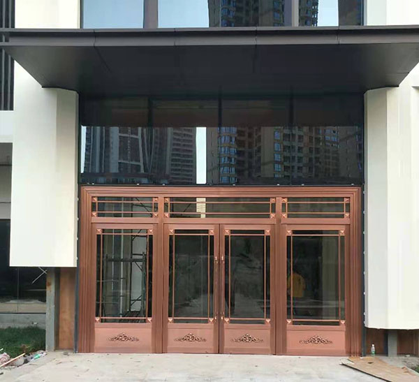 咸陽研究設計院復合銅地彈簧門，自動門