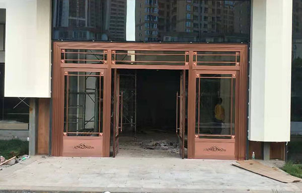 咸陽研究設計院復合銅地彈簧門，自動門