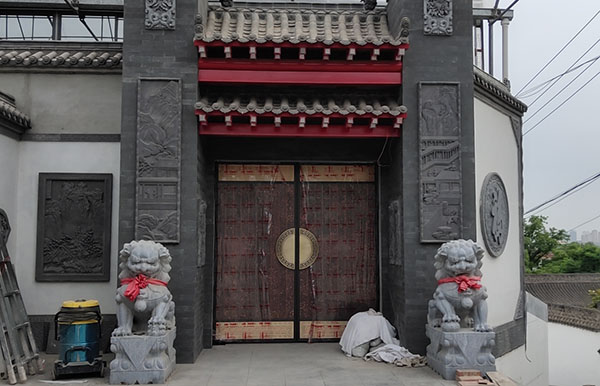 咸陽農村自建房庭院銅門