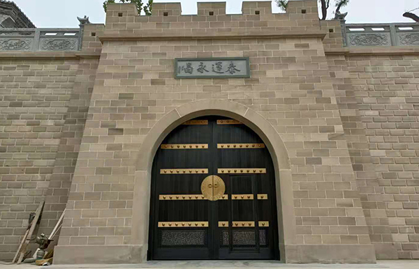 榆林農村庭院銅門，超大圍墻院子銅大門