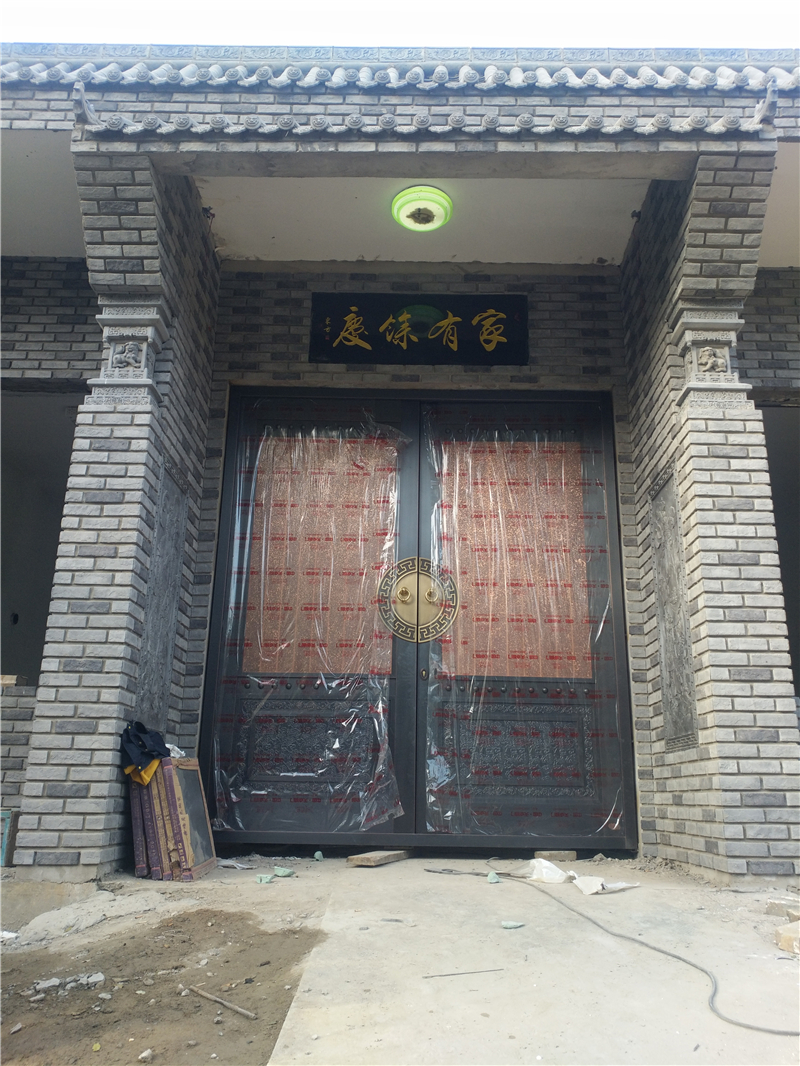 渭南農村自建房庭院大門銅門